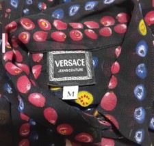 camicia vintage versace frutti di bosco