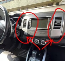 N.2 Bocchette Aria Centrali Sx Dx @ Mitsubishi Outlander II (2007-2012)