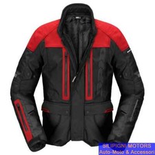 SPIDI GIACCA MOTO H2OUT TRAVELER 3 EVO D317 Nero/Rosso 4 Stagioni Impermeabile
