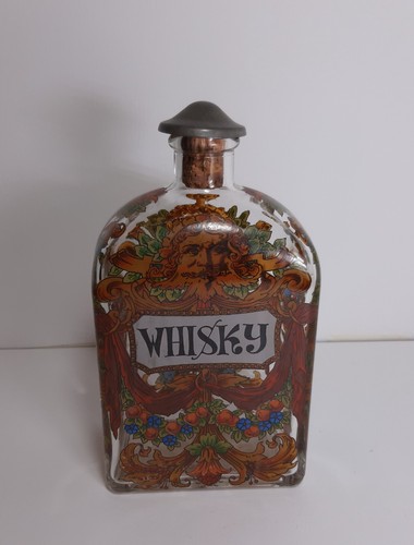 Antica bottiglia vuota whisky - bottiglia,