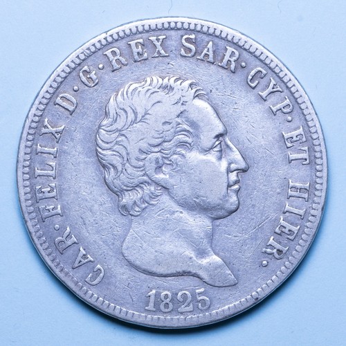 Carlo felice lire 1825 - felice, 5