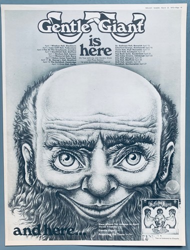 Gentle gigante 1972 poster - gigante,