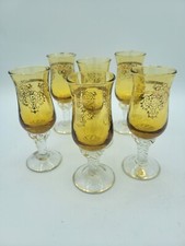 6 bicchieri antichi tulipano