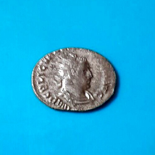 Moneta romana antoniano - moneta, pio