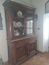 Antica credenza Toscana con vetrina fine 800