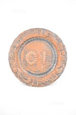 Piatto In Rame Floreale 35 Cm