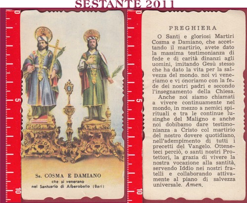 1117 santino holy - card, santi