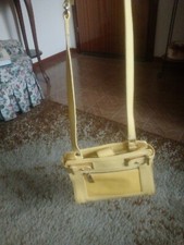 Borsina Pinko gialla,a tracolla,ecopelle, primi anni 2010,interno in poliestere