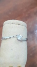 solitario diamante carati kt 0.7 oro bianco 750% peso grammi 1.50