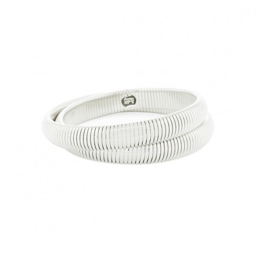 Bracciale argentato tubogas - argentato,