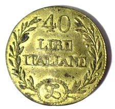 40 LIRE ITALIANE ORO PESO