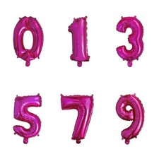 Palloncini Mylar Numeri Fucsia