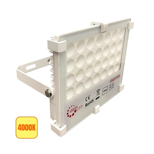 Faro led bianco slim 30w - bianco, ip66