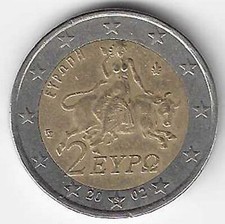 Euro coin eypo greece - 2,