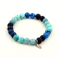 Bracciale Perle Lapis Lazuli +