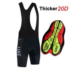 Pantaloni ciclismo salopette Gel 20D imbottito pantaloncini UAE