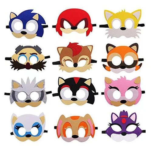 12pcs sonic riccio feltro - sonic,