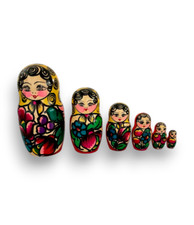 Matrioska in Legno Lavorata a