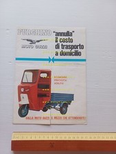 Moto Guzzi Furghino 49 motocarro depliant italiano originale