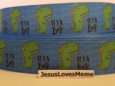 Nastro Grosgrain dinosauro su