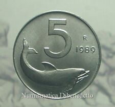A2 - Repubblica - 5 Lire 1989 Timone Rovesciato N.C. FDC / UNC da Rotolino