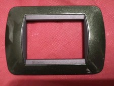 BTICINO L4803VT PLACCA metallo 3P VERDE METAL  Living International