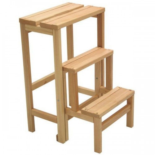Scaletta gradini legno - 3,
