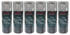 6x Baufix Cromo Argento Effetto Vernice Spray 400ml Colore Bomboletta