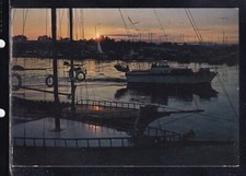 Cartolina Jesolo Lido Tramonto BARCHE E470