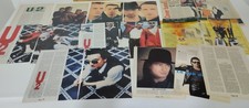 rock band U2_set ritagli_clippings_21 pagine di articoli_fotoservizi_interviste