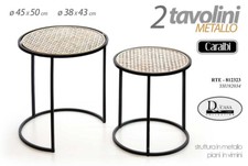 SET 2 TAVOLI CARAIBI TAVOLINI