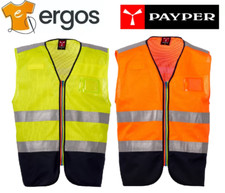PAYPER ACK MESH Gilet Sfoderato Alta Visibilità Catarifrangente Rete Zip Intera