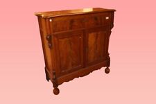 Antico Credenzino Biedermeier in piuma di mogano del 1800