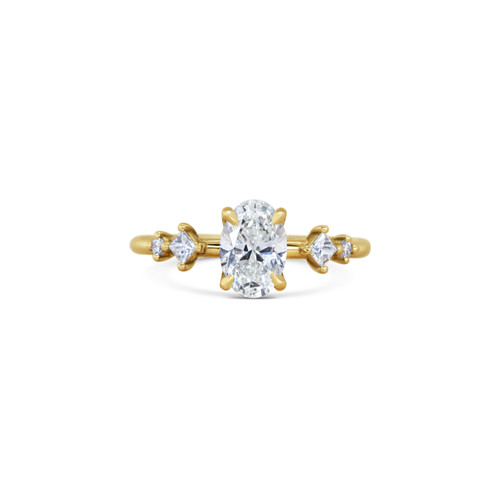 Anello oro giallo kt con - anello, in