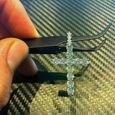 Ciondolo croce donna diamante