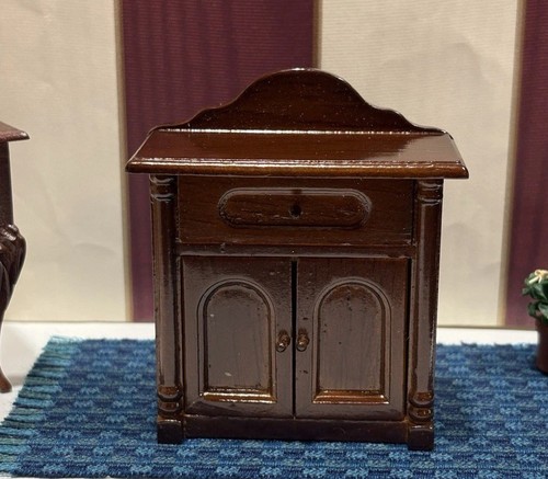 Comodino lavabile vintage - , noce