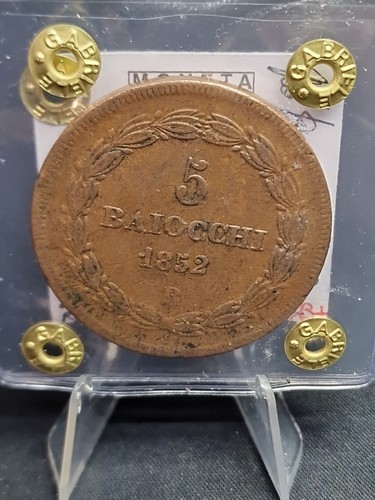 Baiocchi del 1852 papa pio - 5,