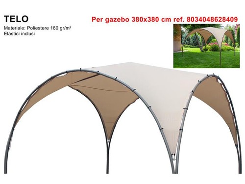 Telo per gazebo arco ecrù - telo,