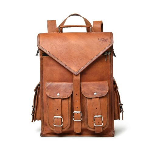Borsa pelle capra - pelle, zaino