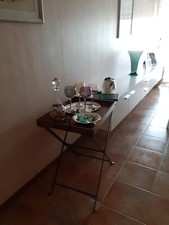 Tavolino in legno e ferro 