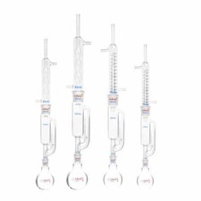 Vetro Chimica Soxhlet Estrattore Laboratorio Fiaschetta Adattatore 60-1000ml