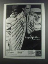 1981 Sergio Soldano Furs Ad
