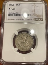 1858 seduto Liberty quarto