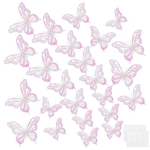 adesivi farfalla 3d