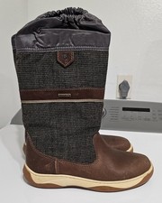 Stivali da vela Dubarry of Ireland Gore-tex impermeabili in pelle marrone US 7