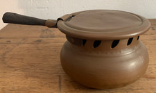 SCALDALETTO IN RAME CON MANICO IN FERRO LAVORATO A MANO