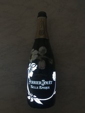 Bottiglia Champagne VUOTA PERRIER-JOUET BELLE EPOQUE LUMINOUS DIPINTA A MANO