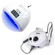 KIT RICOSTRUZIONE UNGHIE PROFESSIONALE LAMPADA SUN 1S DISPLAY 48W + FRESA 35000