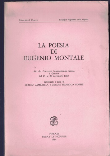 Poesia eugenio montale - la, di