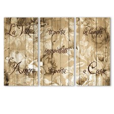 Set 3 Quadri Shabby Chic su